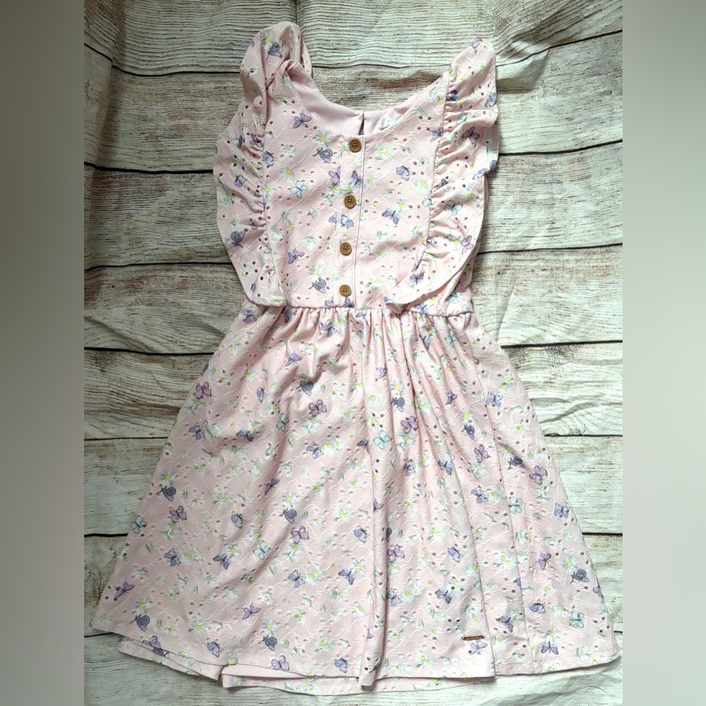 Tahari Pink Floral Kids Dress